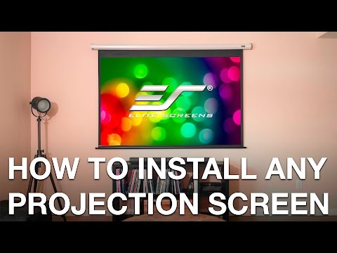 How To Perfectly Install ANY Projection Screen