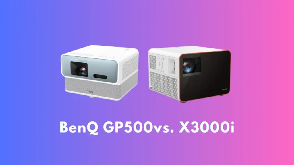 benq gp500 vs x3000i comparison